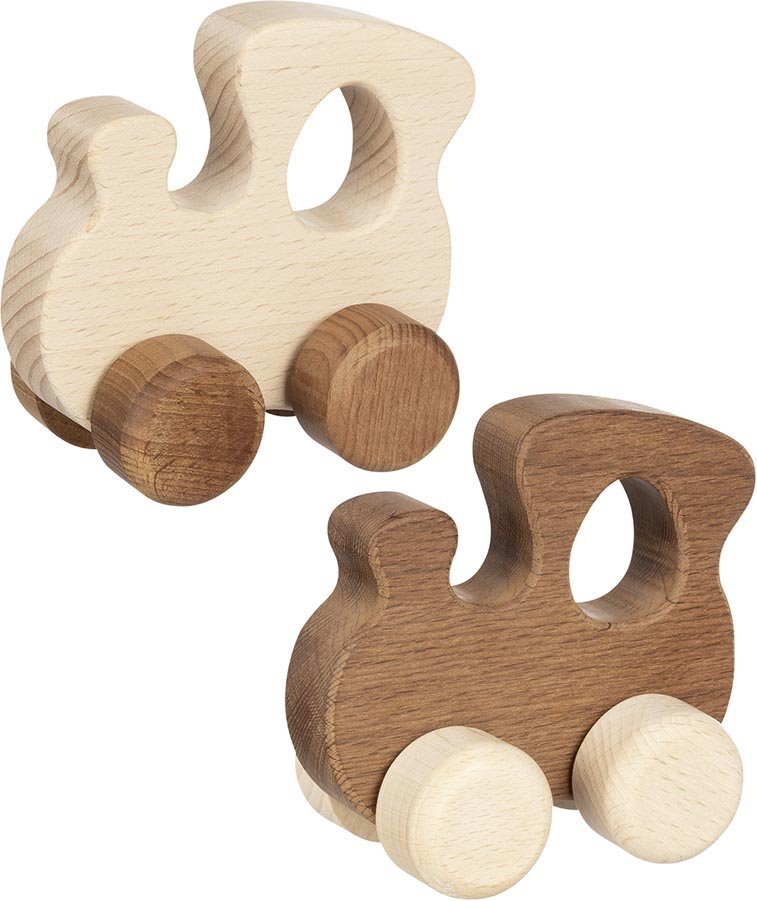 GOKI Dřevěná mašinka 1 ks (mix)