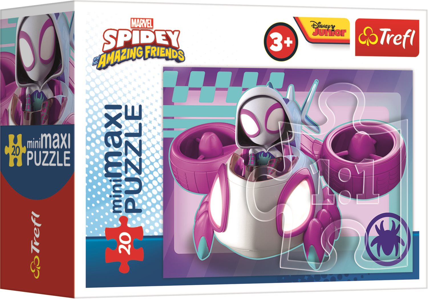 TREFL Puzzle Amazing Spidey: Hulk a Black Panther 20 dílků