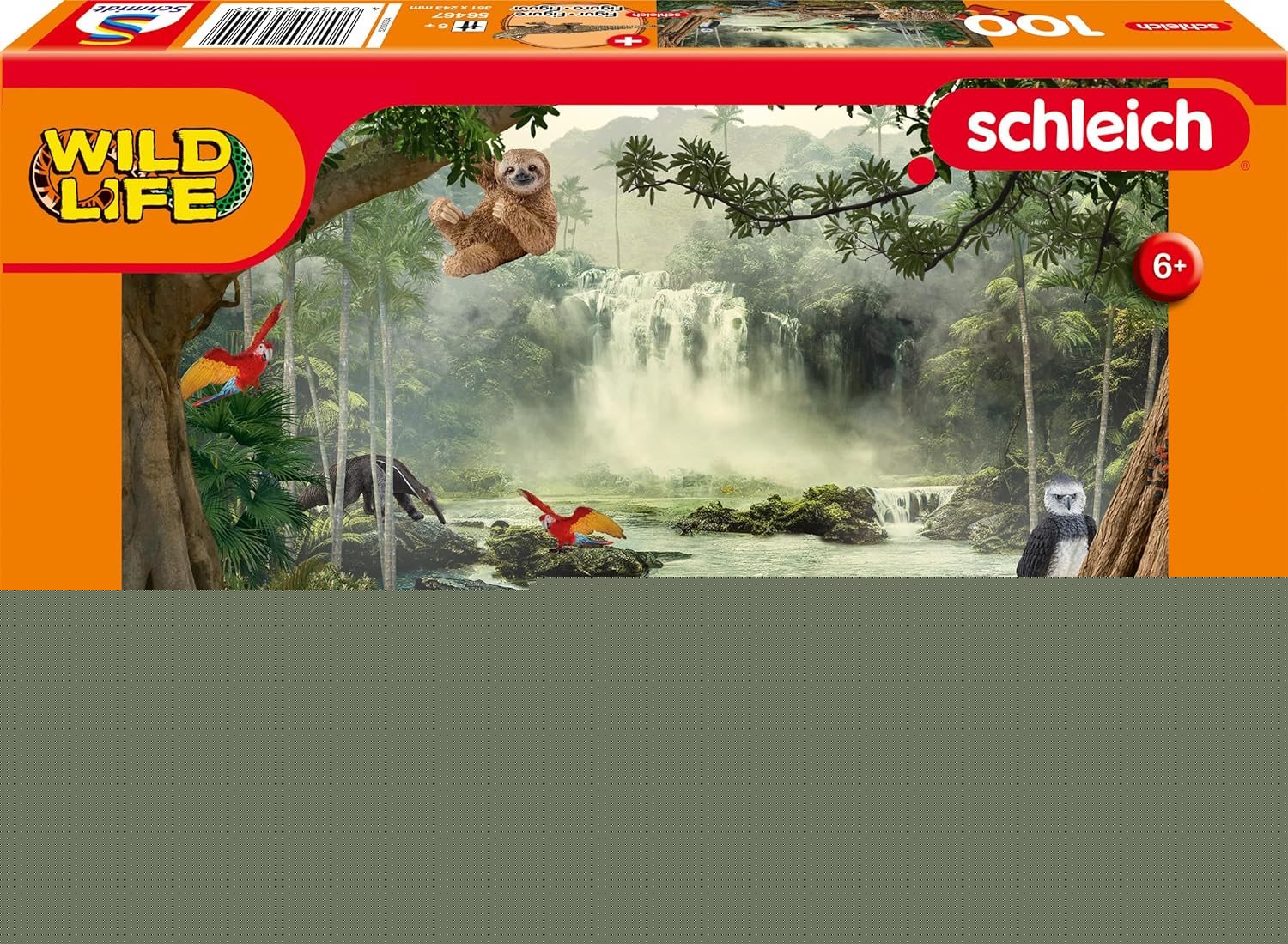 SCHMIDT Puzzle Schleich V Savaně 60 dílků + figurka Schleich