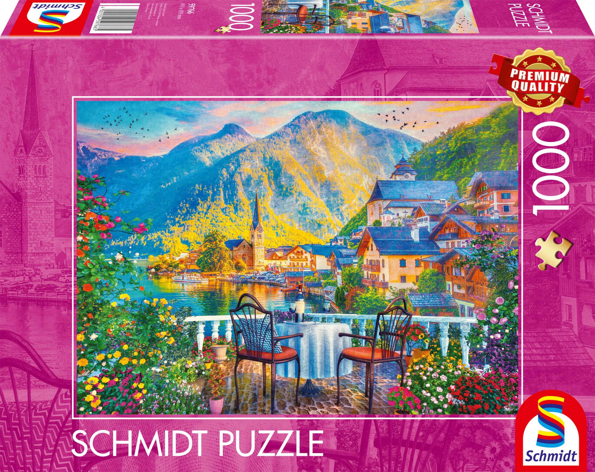 SCHMIDT Puzzle Malebný Hallstatt 1000 dílků