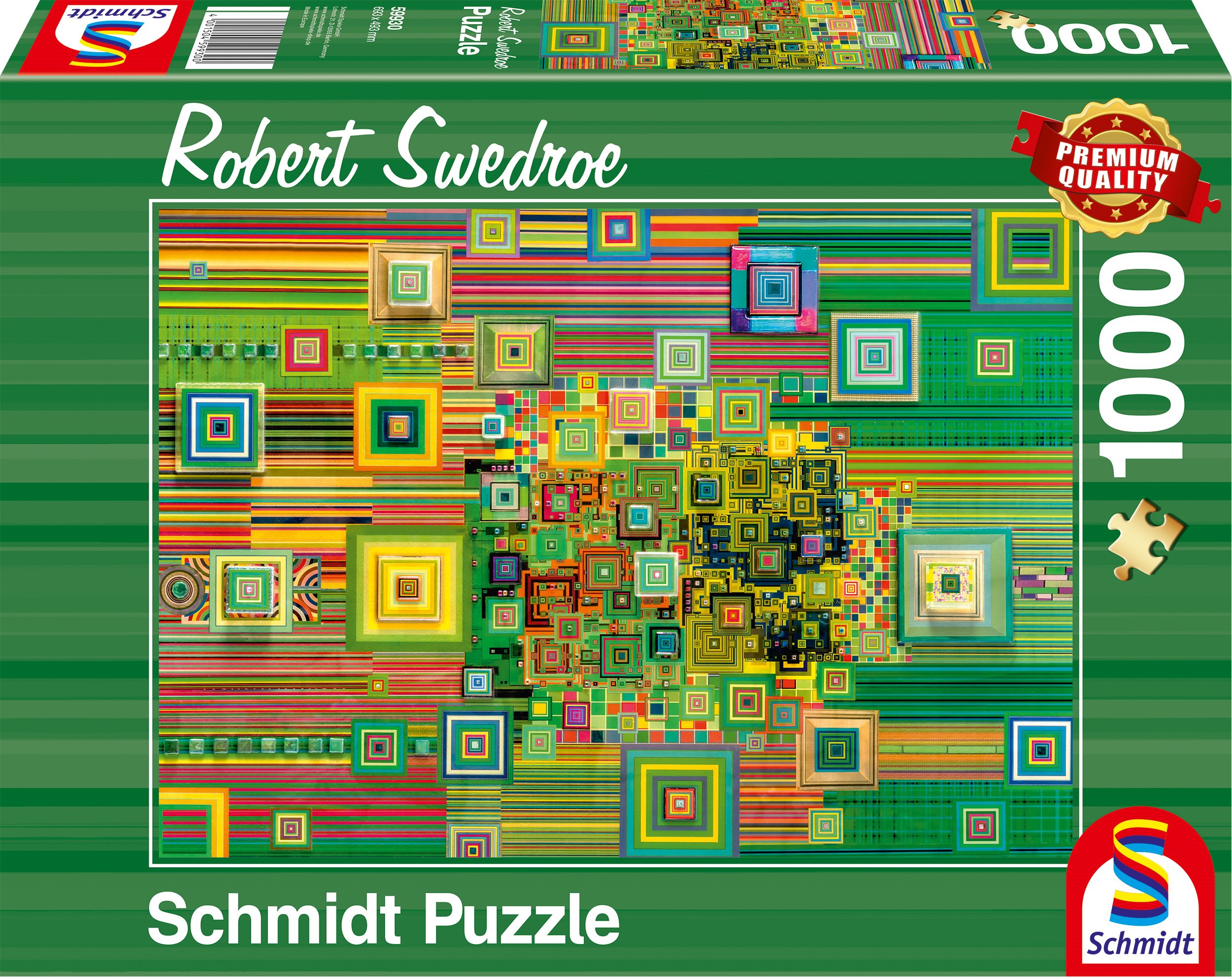 SCHMIDT Puzzle Zelený flashdisk 1000 dílků