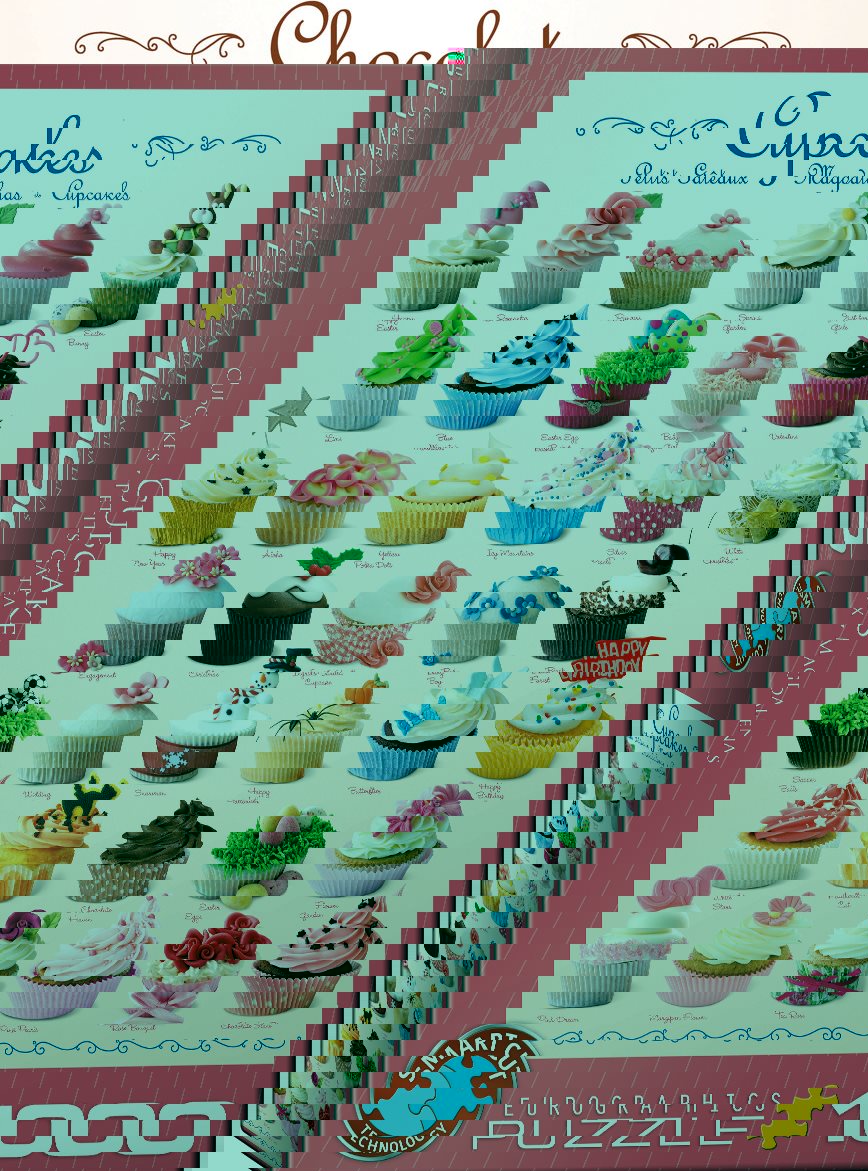 EUROGRAPHICS Puzzle Dortíky (Cupcakes) 1000 dílků