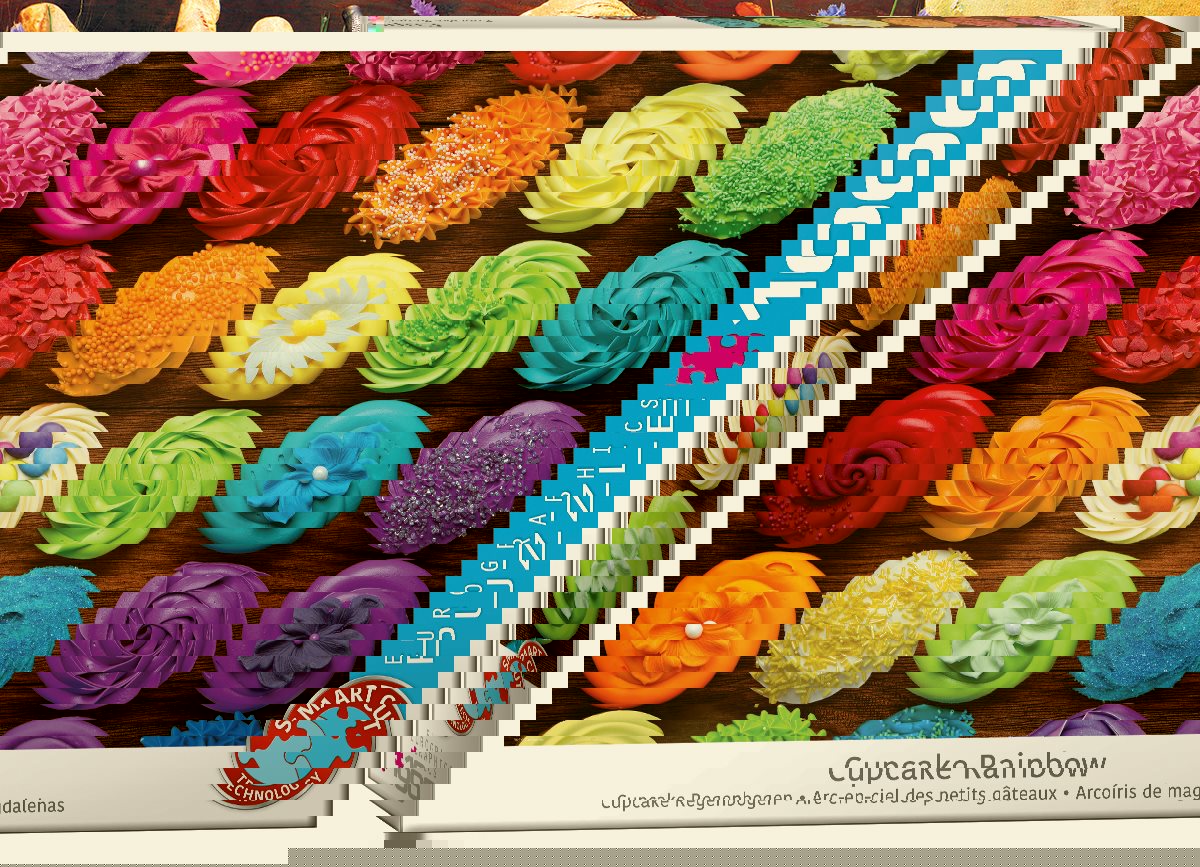 EUROGRAPHICS Puzzle Dortíková duha 1000 dílků (Cupcake)