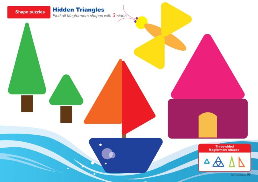 MAGFORMERS Učebnice Magtematika Math Activity Book (anglicky)