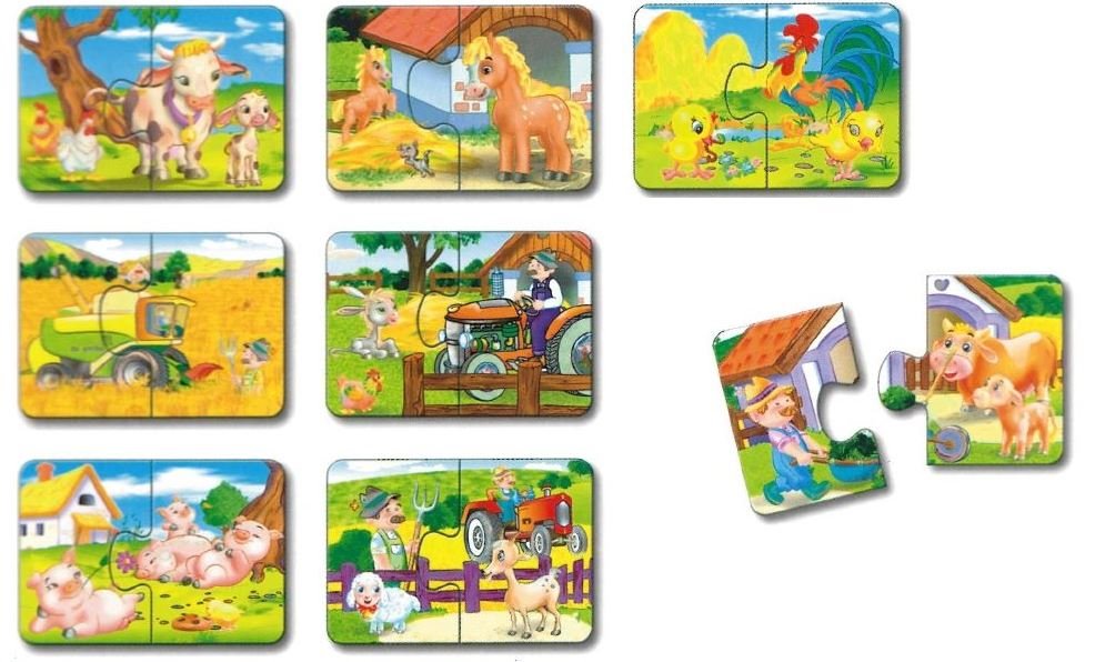DOHÁNY Duo puzzle Na statku 8x2 dílky