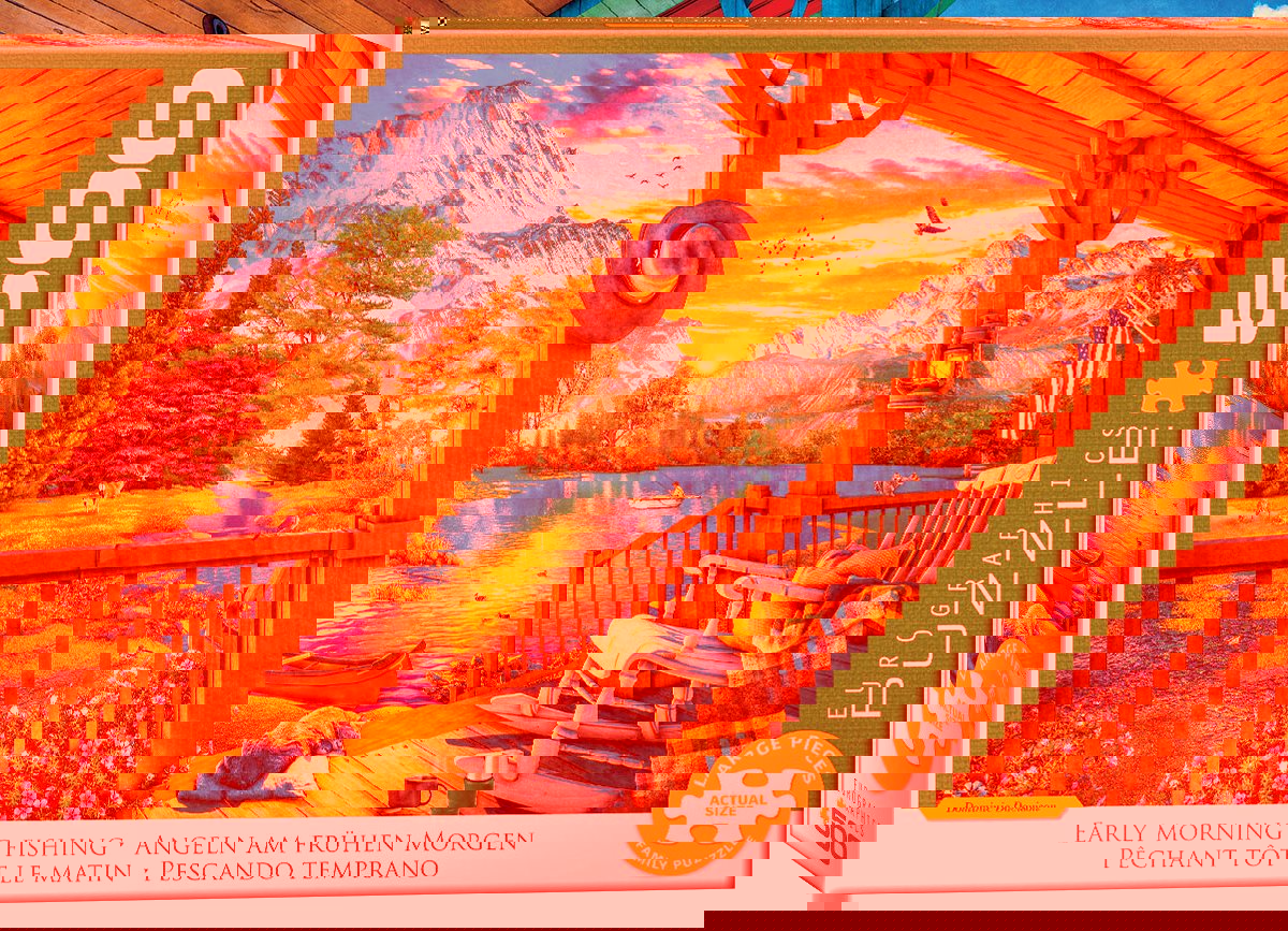 EUROGRAPHICS Puzzle Ranní rybaření XL 500 dílků