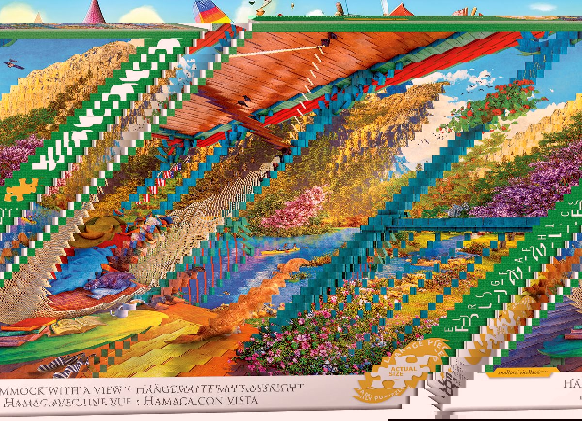 EUROGRAPHICS Puzzle Hamaka s výhledem XL 500 dílků