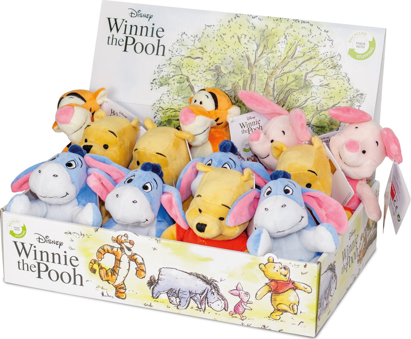 DINO Plyšové zvířátko Medvídek Pú 1ks (mix)