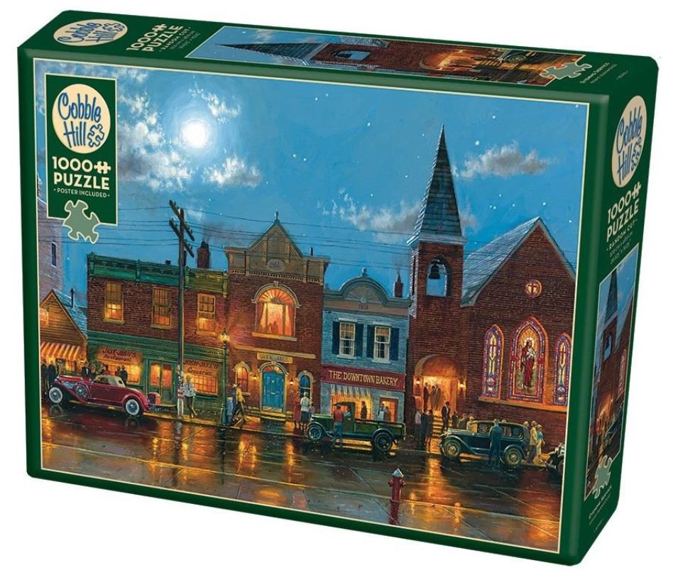 COBBLE HILL Puzzle Večerní ulice 1000 dílků