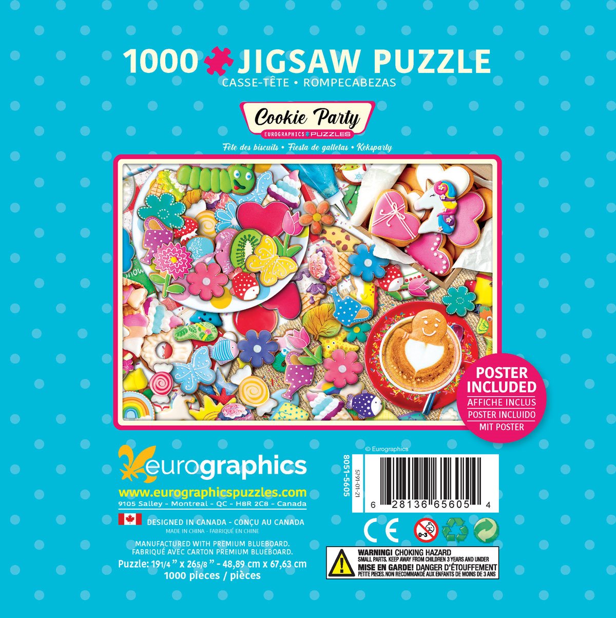 EUROGRAPHICS Puzzle v plechové krabičce Sušenková oslava 1000 dílků