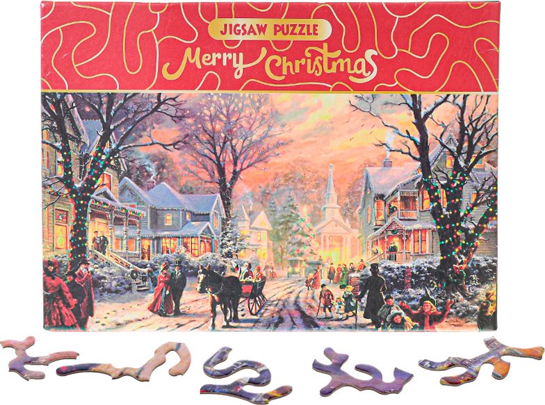 Puzzle Merry Christmas: U Santy doma 468 dílků