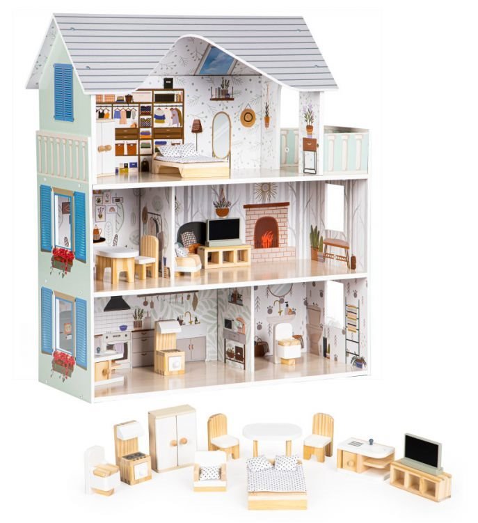 ECOTOYS Domeček pro panenky Emma