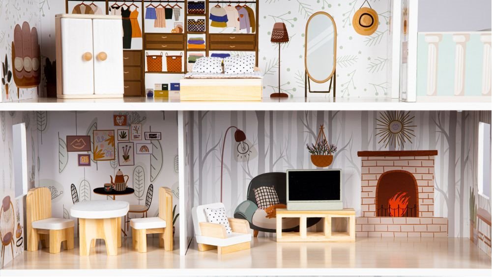 ECOTOYS Domeček pro panenky Emma