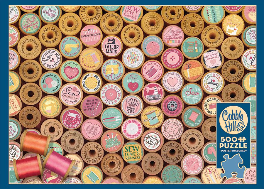 COBBLE HILL Puzzle Veselé šití 500 dílků