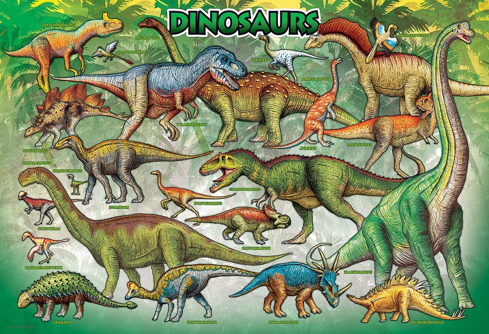 EUROGRAPHICS Puzzle ve svačinovém boxu Dinosauři 100 dílků