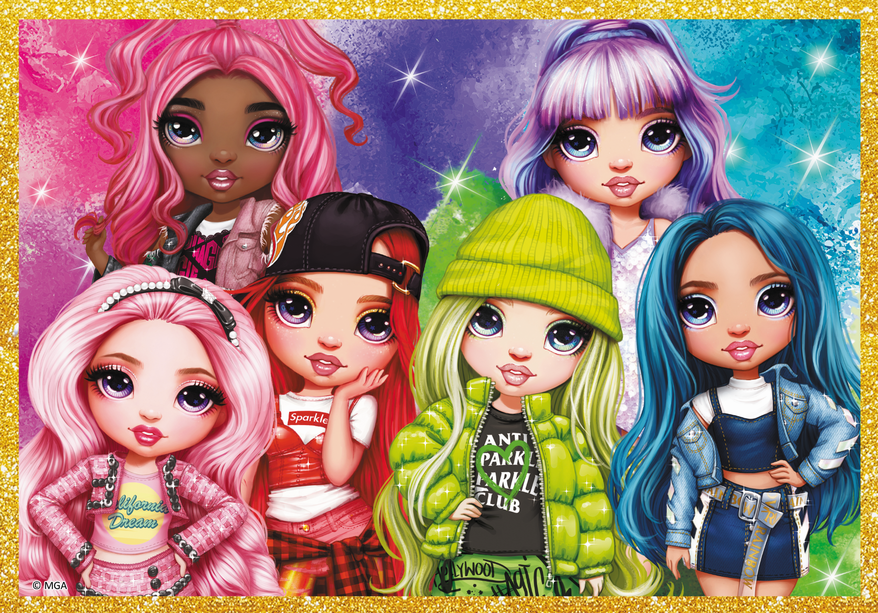 TREFL Puzzle Rainbow High MEGA PACK 10v1