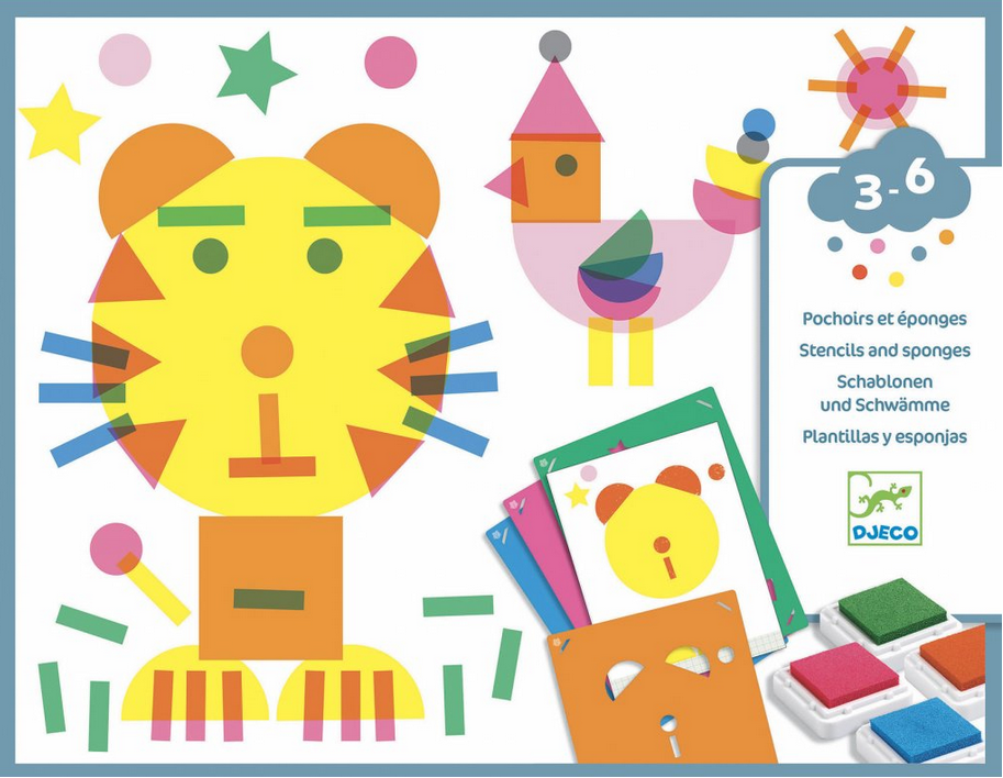 DJECO Kreativní set s razítky Zvířátka