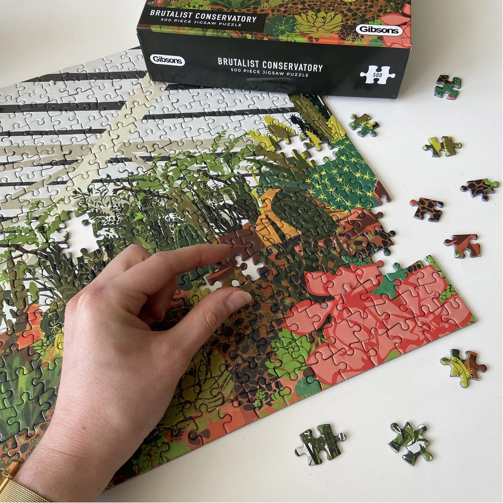 GIBSONS Puzzle Brutalistická zimní zahrada, Londýn 500 dílků