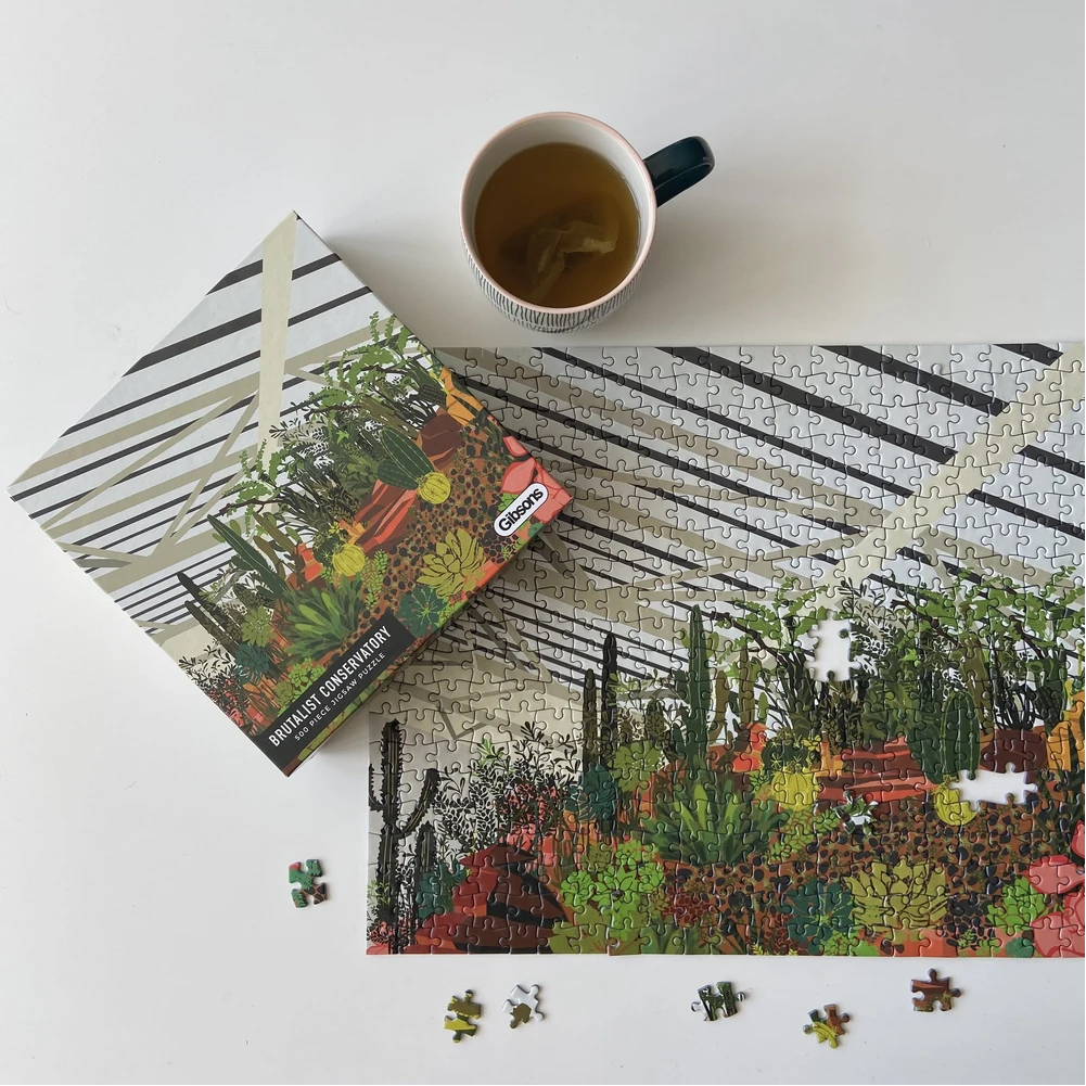 GIBSONS Puzzle Brutalistická zimní zahrada, Londýn 500 dílků