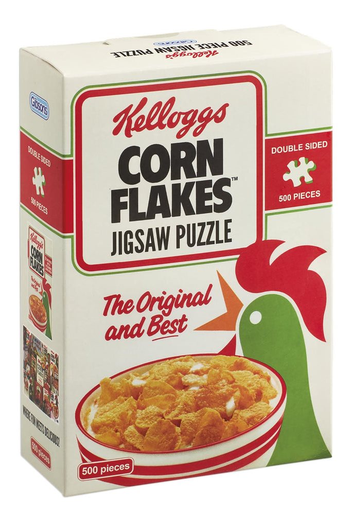 GIBSONS Oboustranné puzzle Kellogg’s Cornflakes 500 dílků