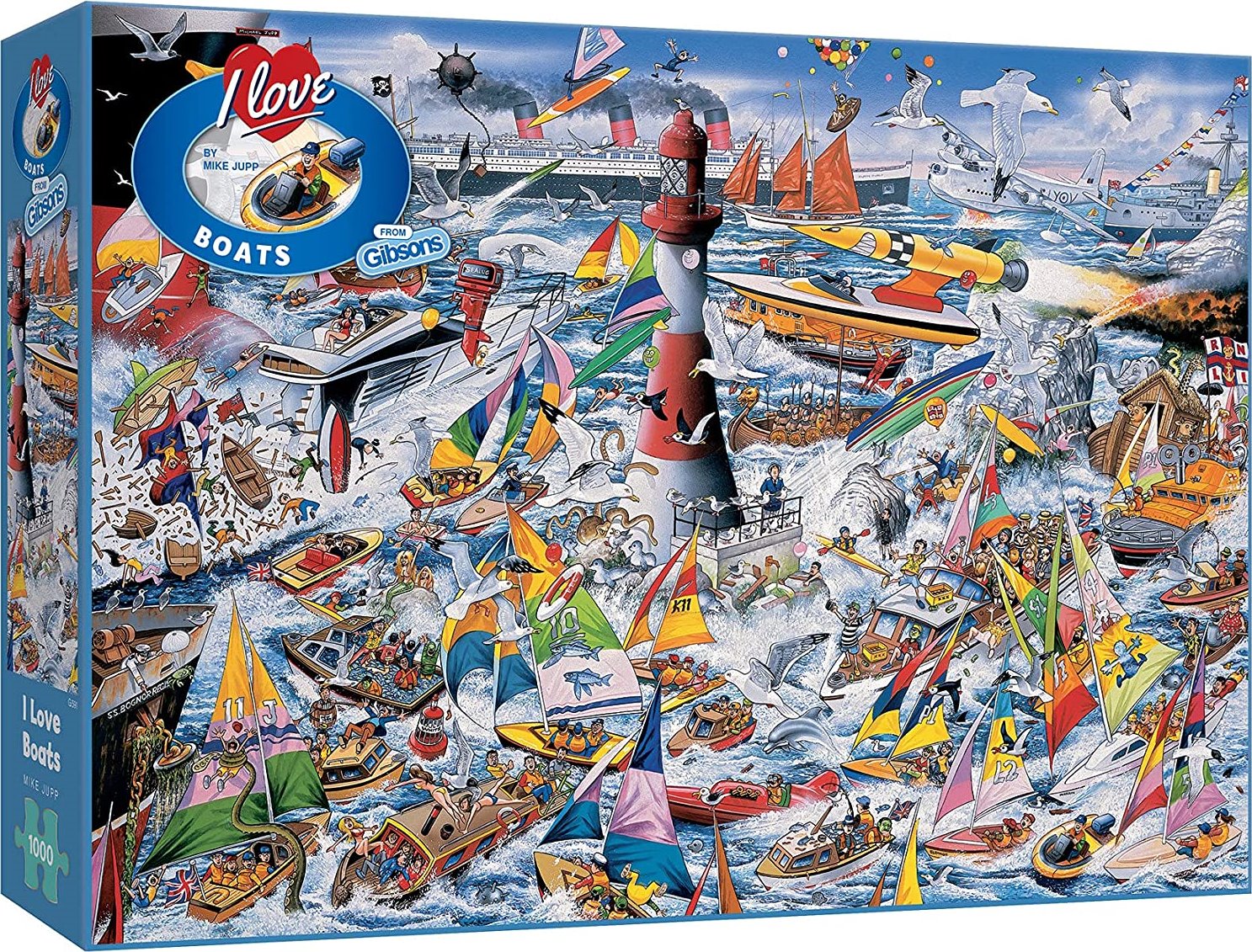 GIBSONS Puzzle Miluji lodě 1000 dílků