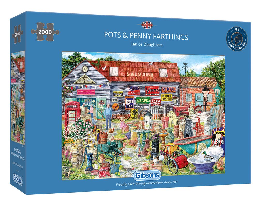 GIBSONS Puzzle Hrnce a veteš za pár drobných 2000 dílků
