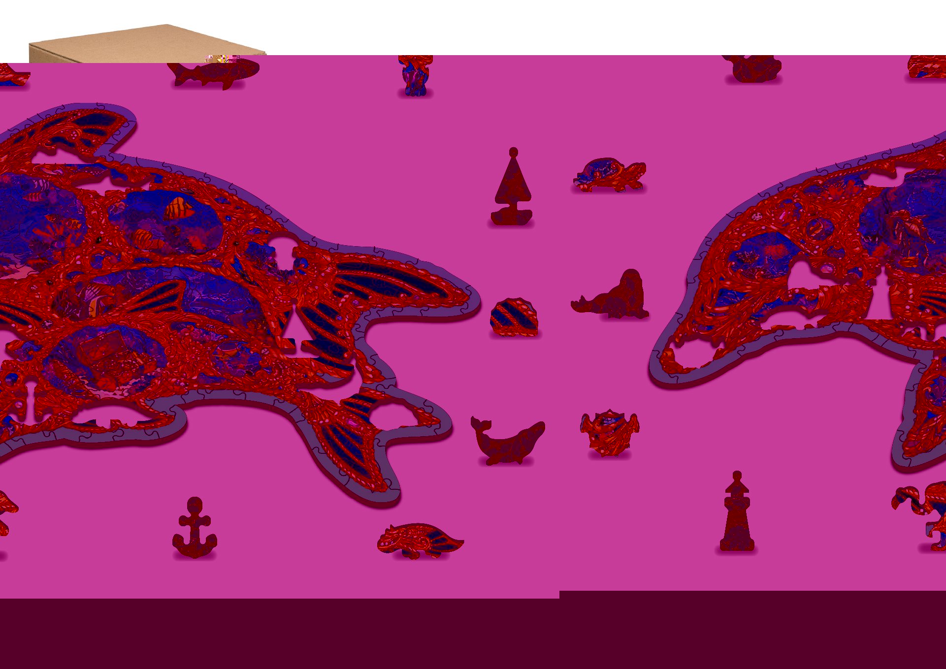 WOODEN CITY Dřevěné puzzle Klenoty moře 250 dílků EKO