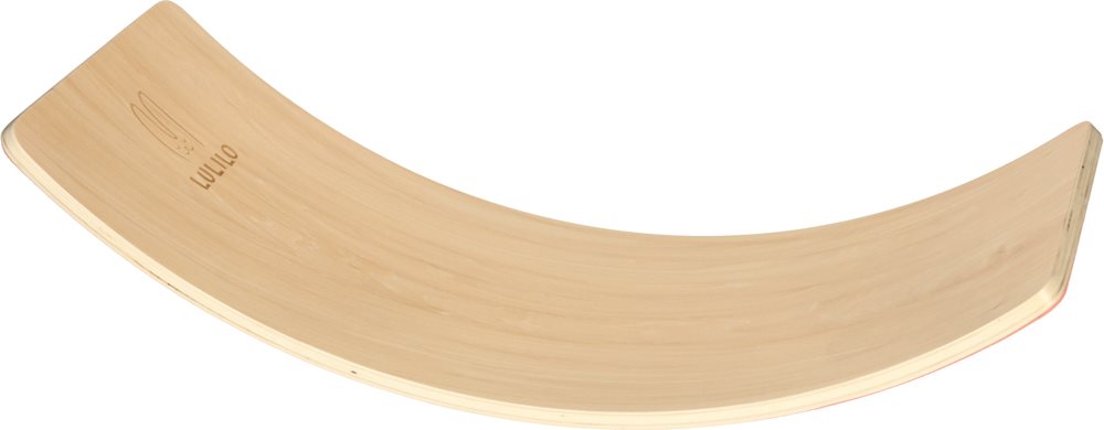 KIK Dřevěná balanční deska s růžovým filcem