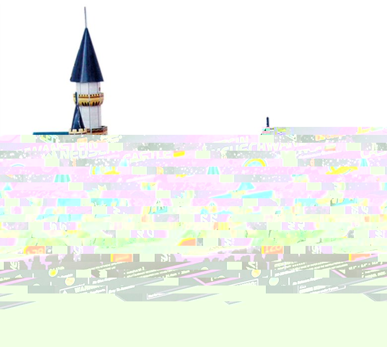 CUBICFUN Svítící 3D puzzle Zámek Neuschwanstein 128 dílků