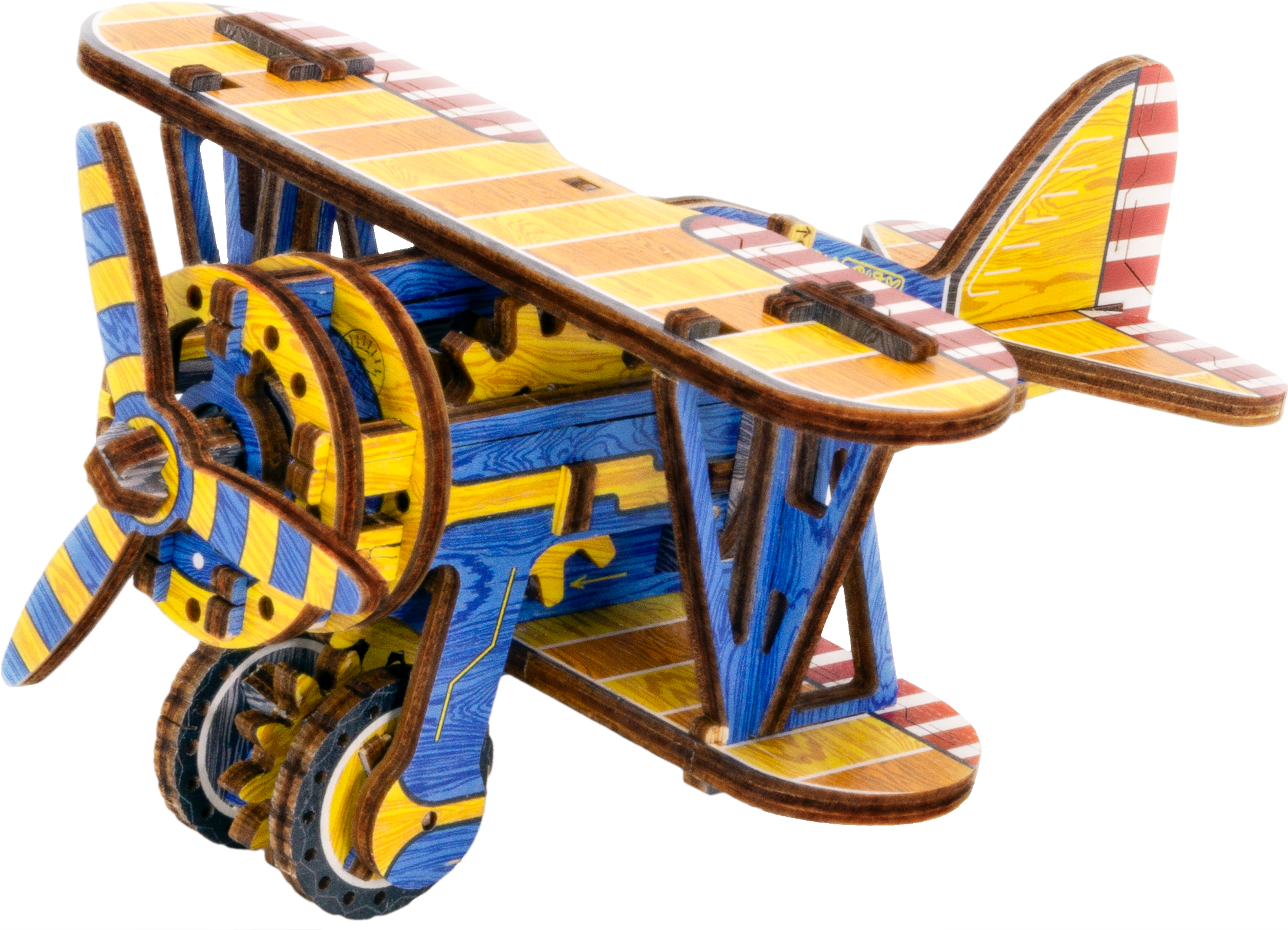 WOODEN CITY 3D puzzle Dvouplošník Limitovaná edice 65 dílů