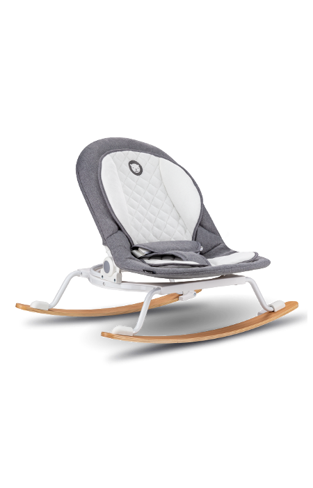 LIONELO Dětské houpací křesílko Rosa Stone Grey,White