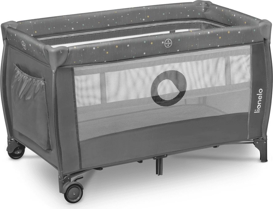 LIONELO Dětské houpací křesílko Rosa Stone Grey,White