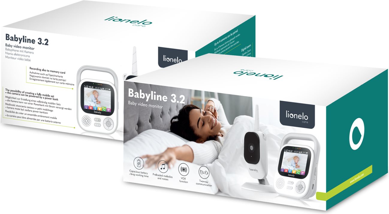 LIONELO Elektronická videochůvička Babyline 3.2