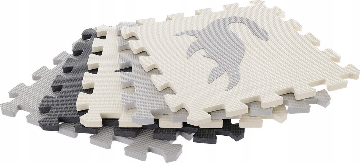 Matadi Pěnové puzzle šedé Dinosauři (28x28)