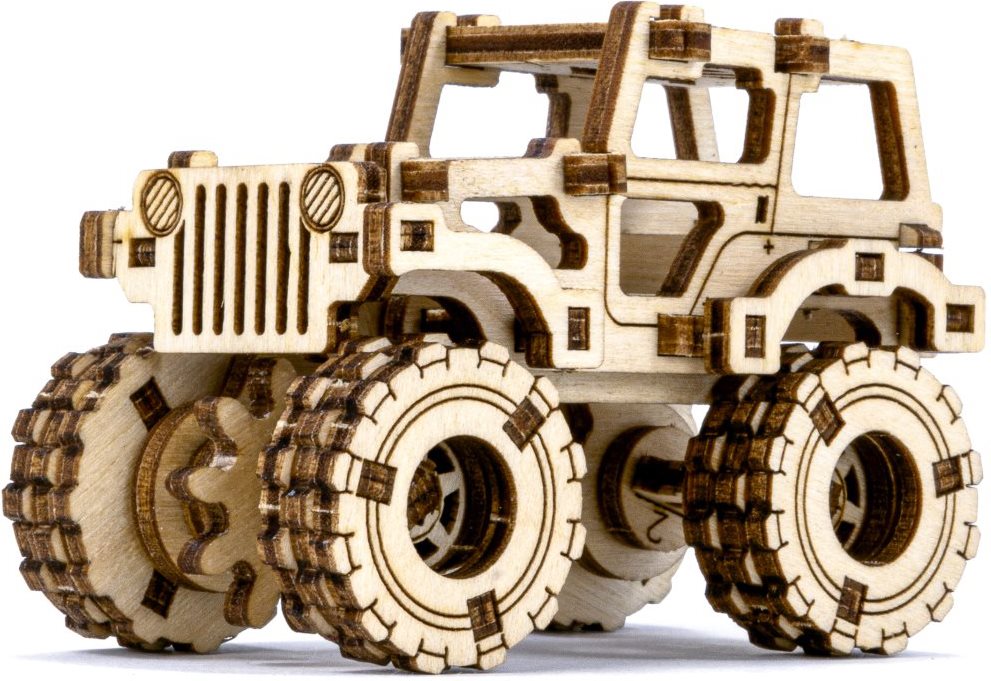 WOODEN CITY 3D puzzle Superfast Monster Truck č.1