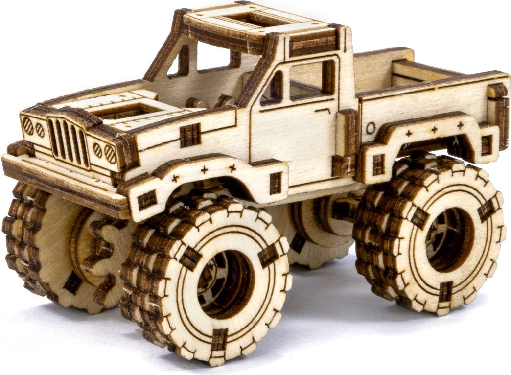 WOODEN CITY 3D puzzle Superfast Monster Truck 5