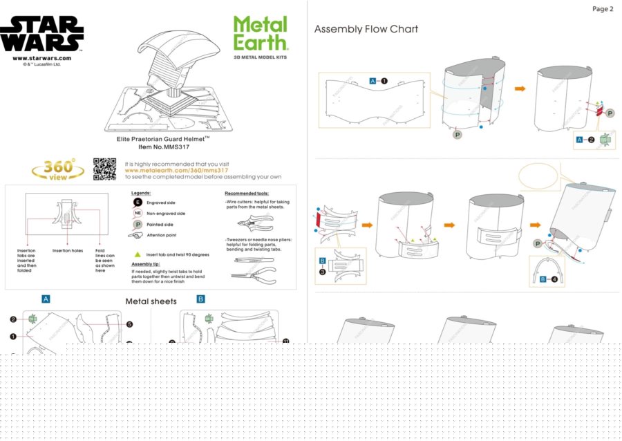 METAL EARTH 3D puzzle Star Wars: Přilba Elite Pretorian Guarda