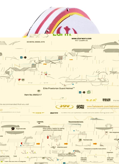 METAL EARTH 3D puzzle Star Wars: Přilba Elite Pretorian Guarda