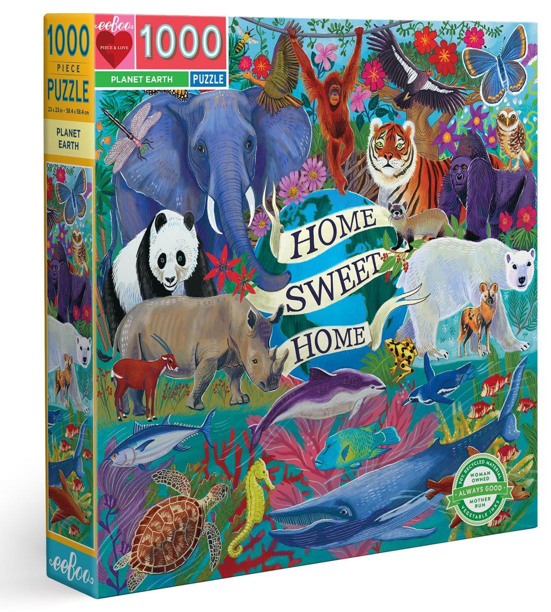 EEBOO Čtvercové puzzle Kamínky 1000 dílků