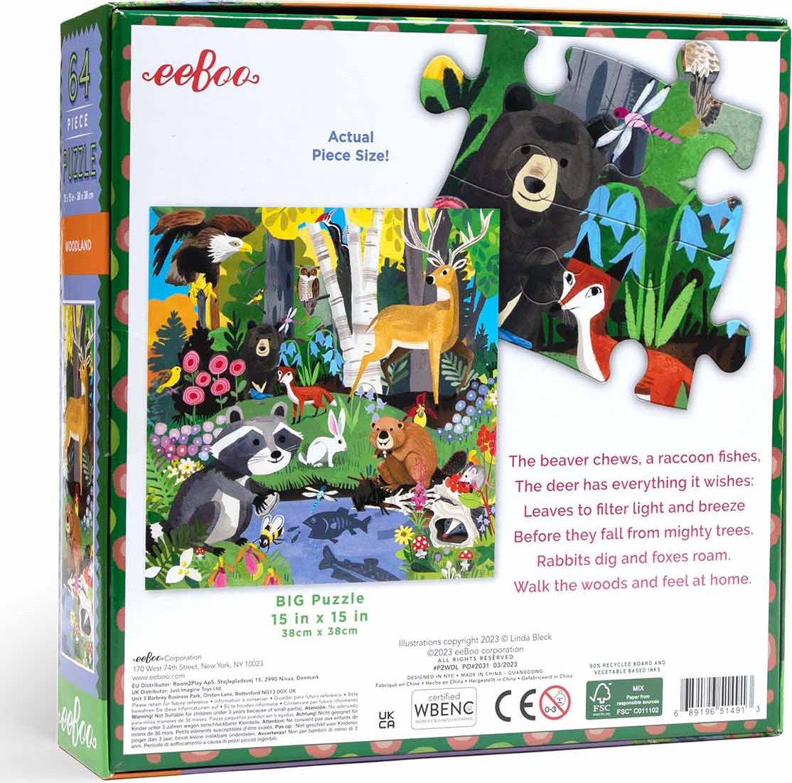 EEBOO Puzzle Roboti a součástky 100 dílků