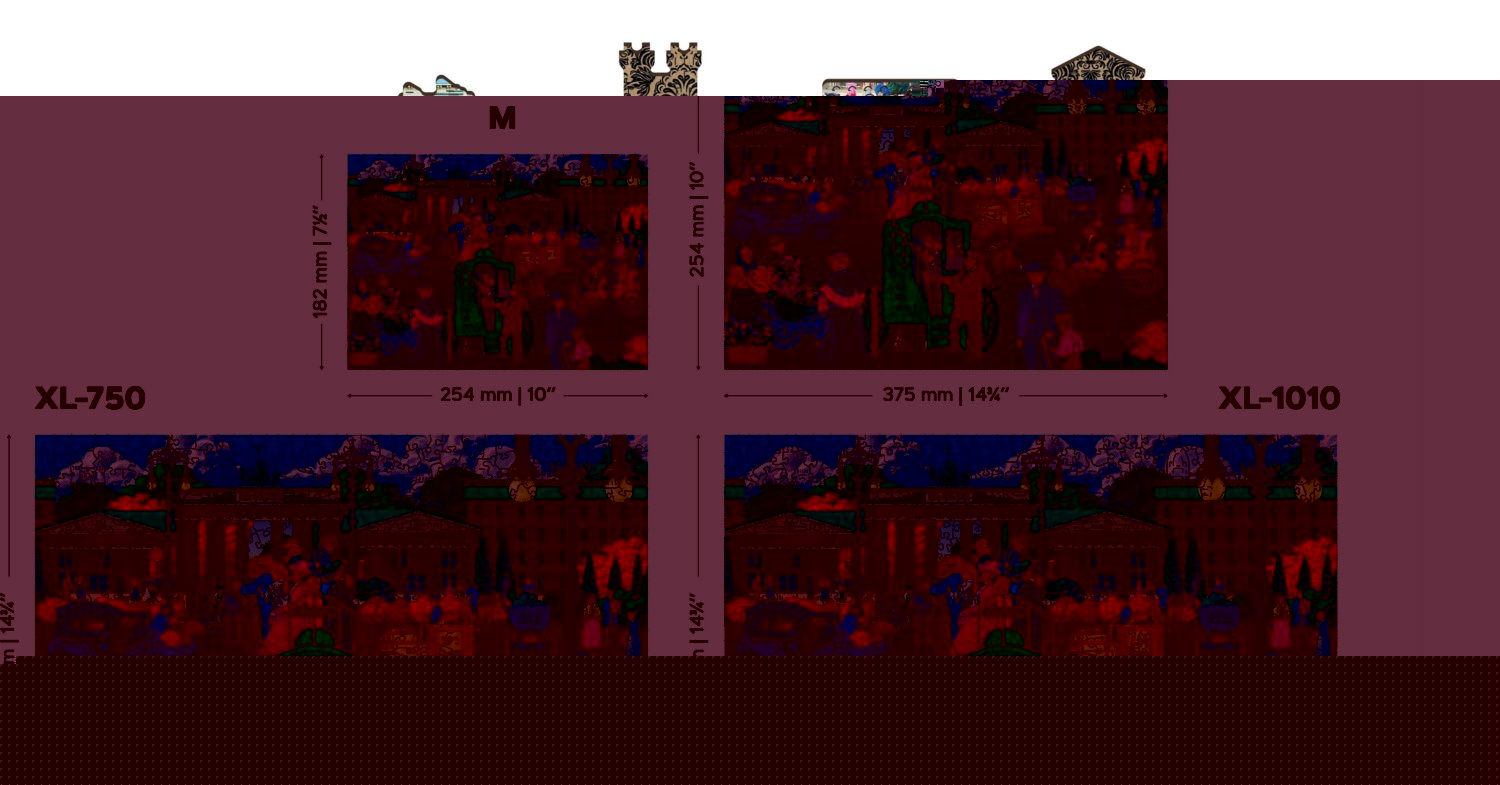 WOODEN CITY Dřevěné puzzle Pařížské náměstí v Berlíně 2v1, 200 dílků EKO