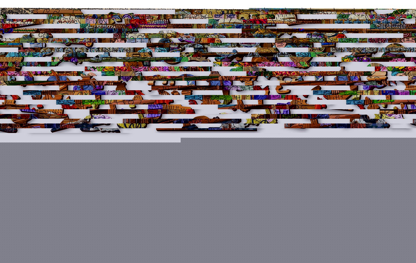 WOODEN CITY Dřevěné puzzle Sladké dobrodružství 2v1, 1000 dílků EKO