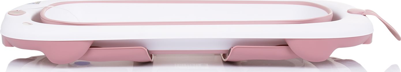 CHIPOLINO Skládací vanička Coral s teploměrem - růžová