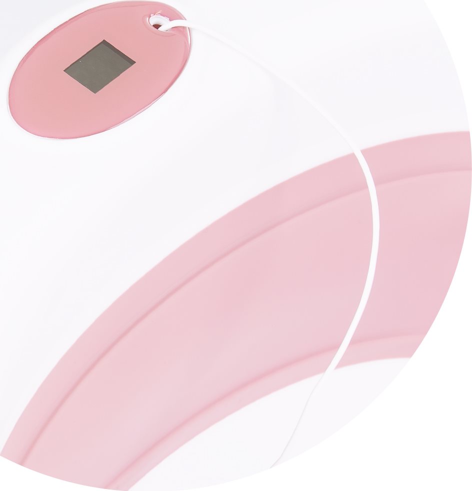 CHIPOLINO Skládací vanička Coral s teploměrem - růžová