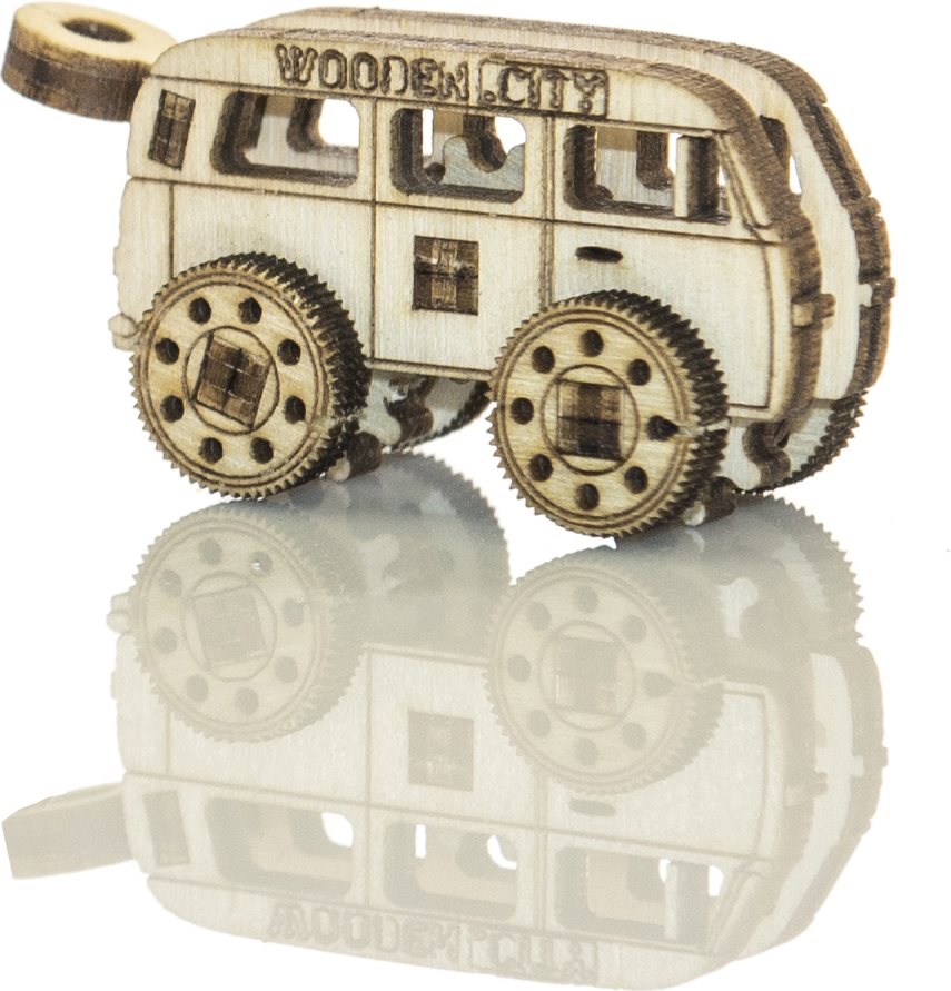 WOODEN CITY 3D puzzle mini sada Widgets: Historická vozidla 35 dílků