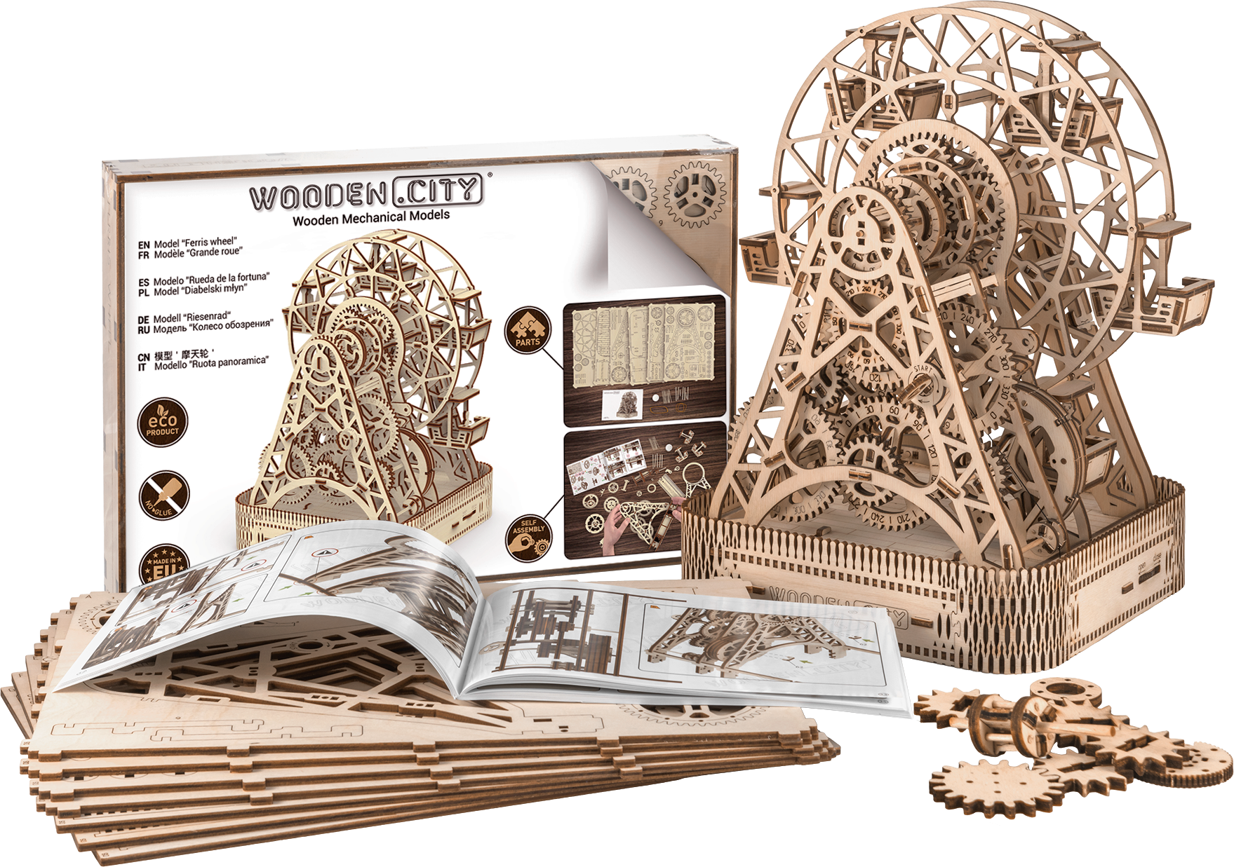 WOODEN CITY 3D puzzle Ruské kolo 470 dílů