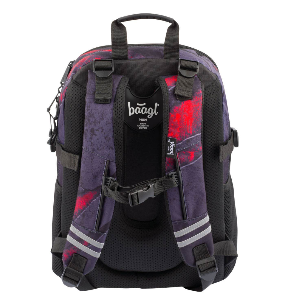 BAAGL 3 SET Core Láva: batoh, penál, sáček