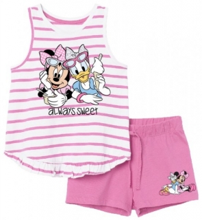 DÍVČÍ LETNÍ KOMPLET - TRIČKO A ŠORTKY MINNIE MOUSE > varianta 77631 > 98