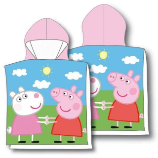 DÍVČÍ ŽUPÁNEK,PONČO PEPPA PIG > varianta Výprodej-poslední kusy