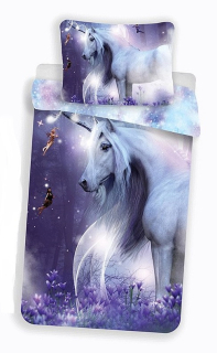 JERRY FABRICS Povlečení Jednorožec svítící 140/200, 70/90